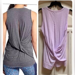 ATHLETA Siro Twist Back Tank Top Athletic Purple Size Medium